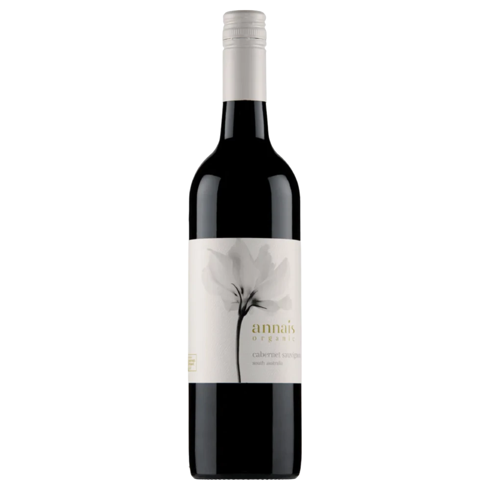 A bottle of 2020 Annais Organic Cab Sauv South Australia 750ml Red Wine