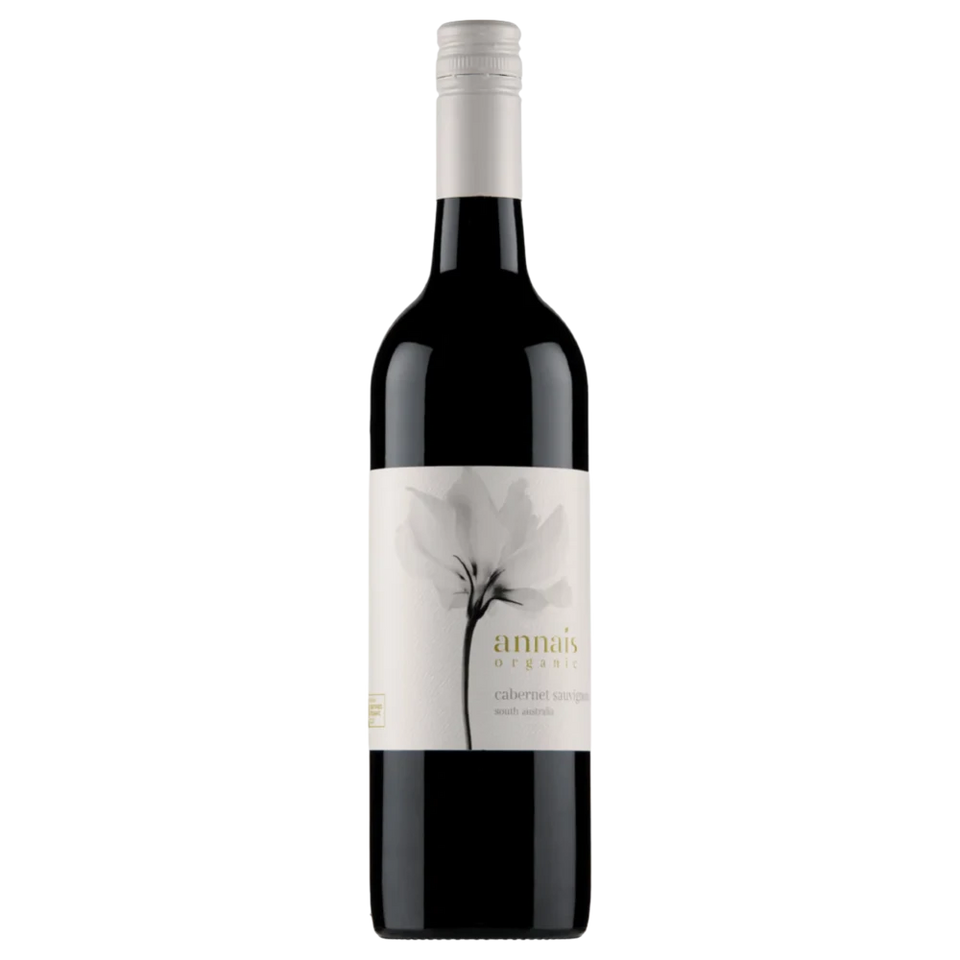 A bottle of 2020 Annais Organic Cab Sauv South Australia 750ml Red Wine