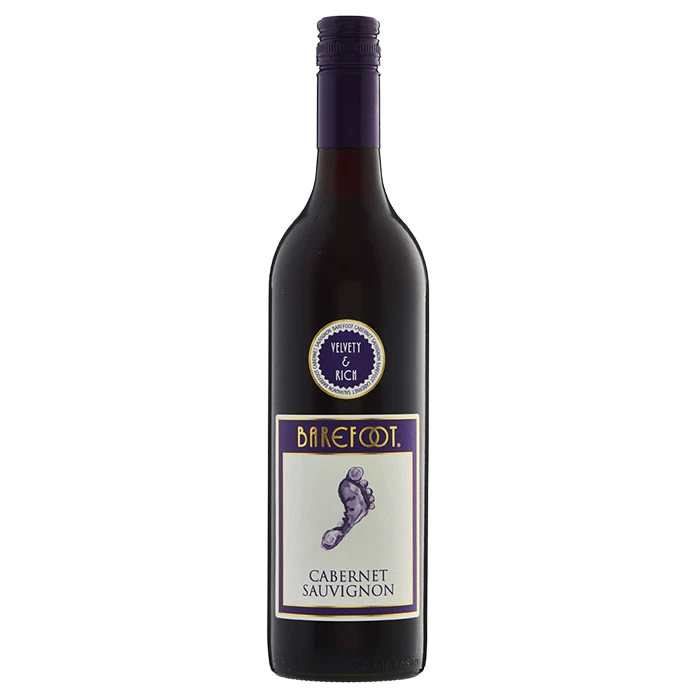 A bottle of 2022 Barefoot Cabernet Sauvignon 750ml Red Wine