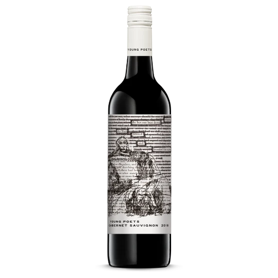 A bottle of 2021 Young Poets Cab Sauv 750ml Red Wine