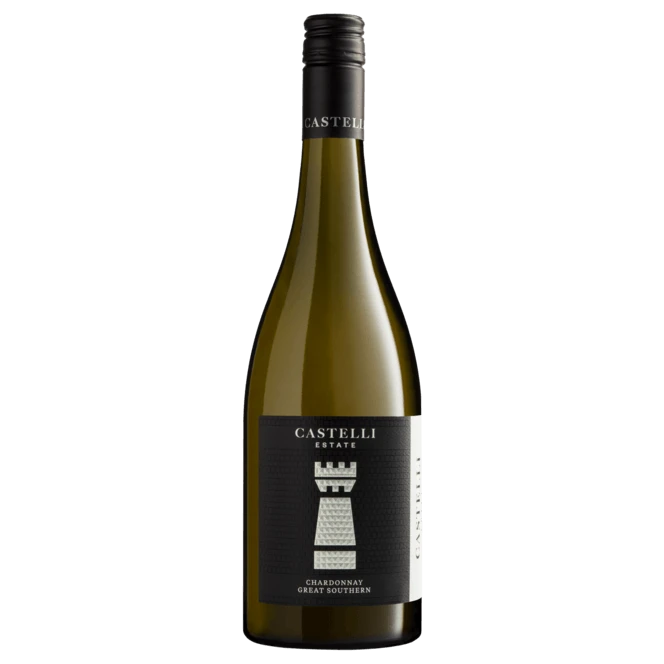 A bottle of 2023 Castelli Silver Chardonnay Great Southern 750ml White Wine