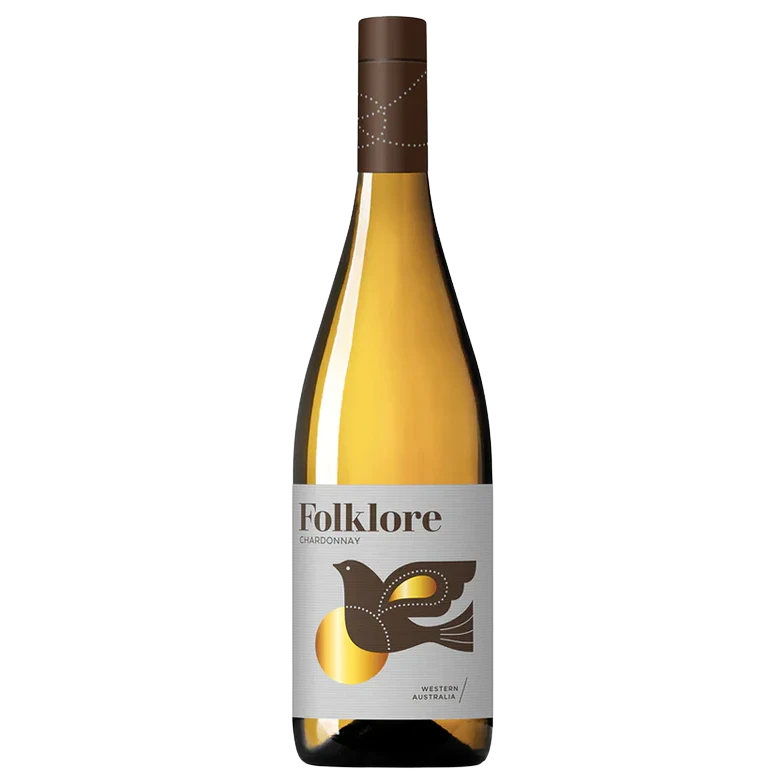 A bottle of 2022 Folklore Chardonnay South West WA 750ml White Wine