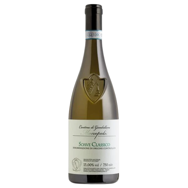 A bottle of 2023 Gambellara Monopolio Soave Veneto 750ml White Wine