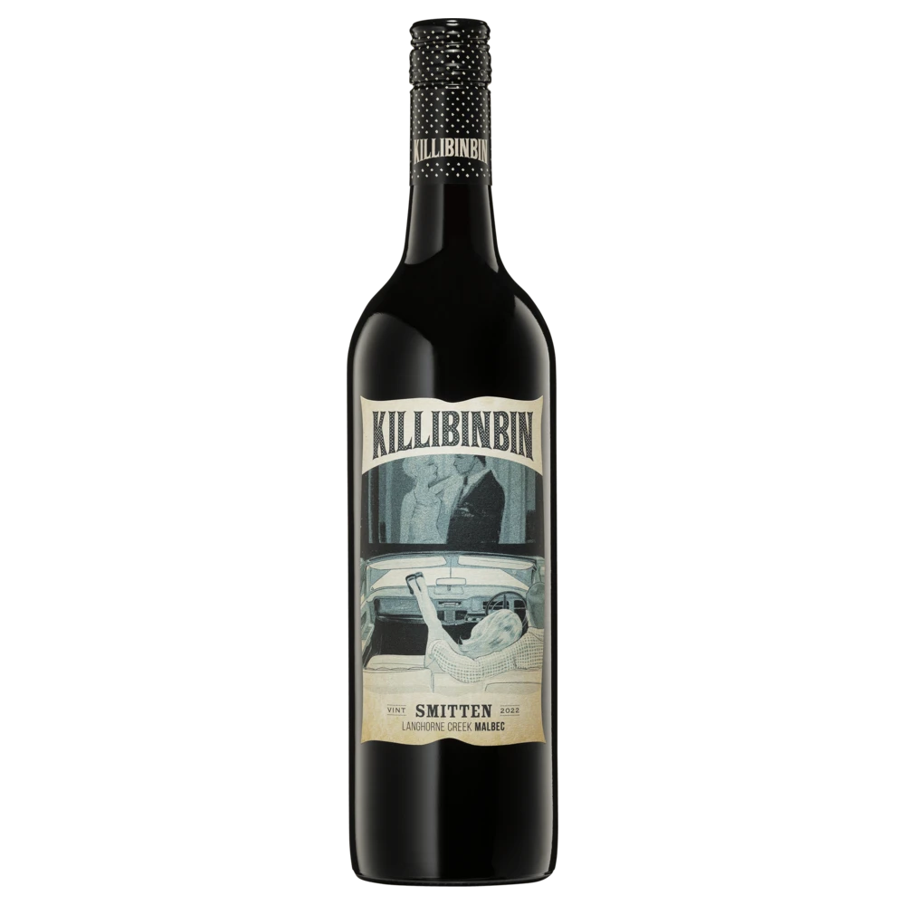 A bottle of 2022 Killibinbin Smitten Malbec Langhorne Creek 750ml Red Wine