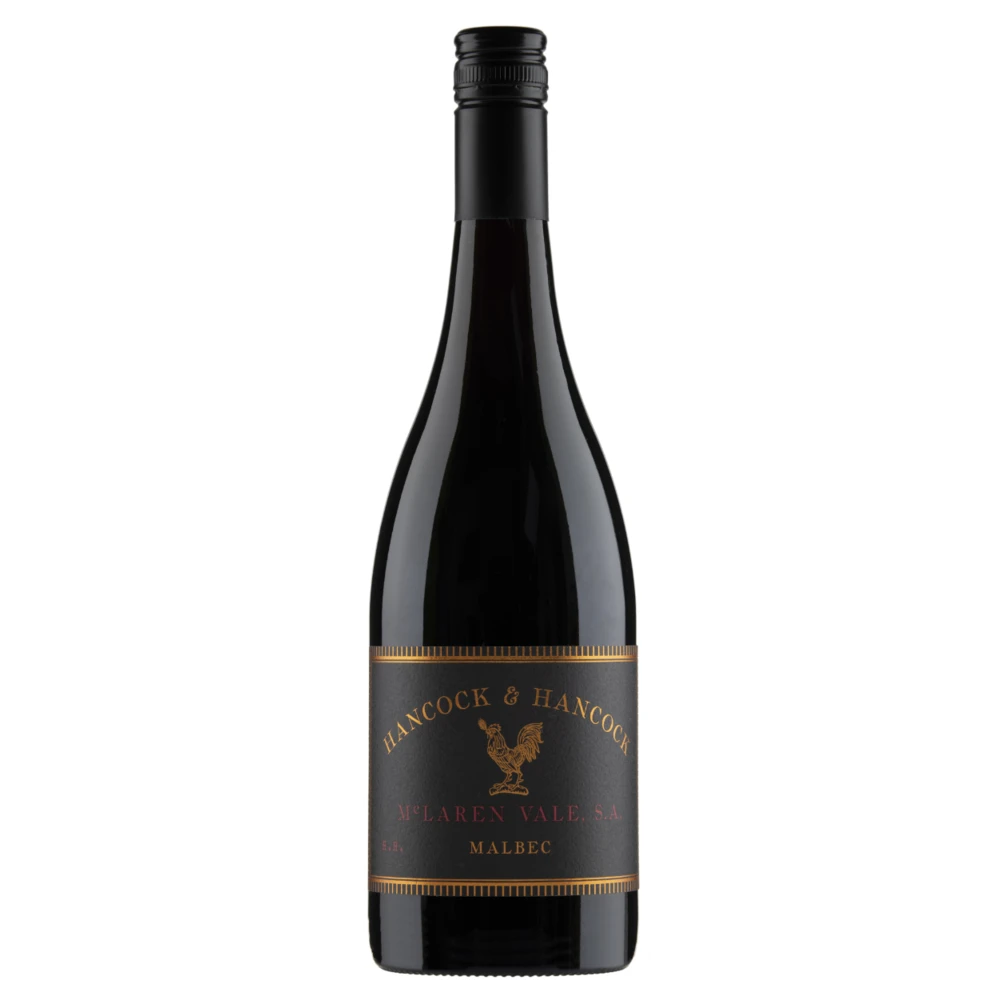 A bottle of 2022 Hancock Malbec McLaren Vale 750ml Red Wine