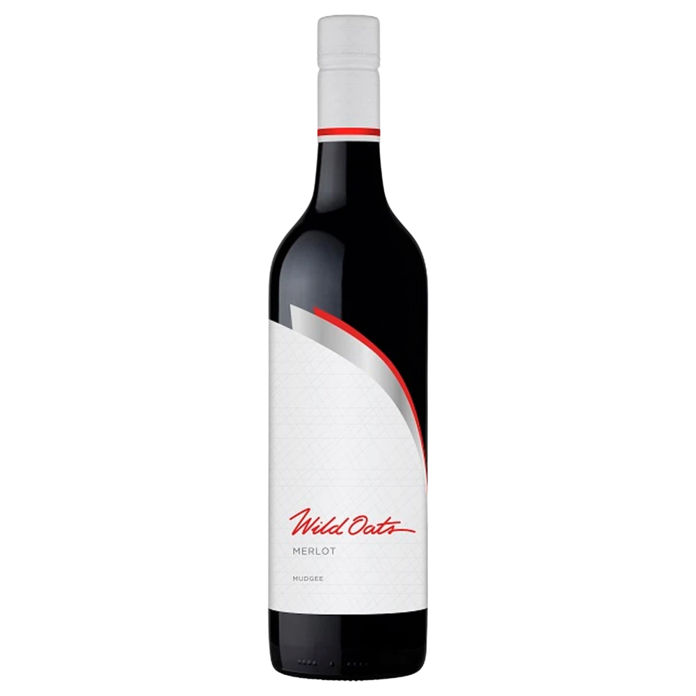 A bottle of 2024 Wild Oats Merlot 750ml Red Wine