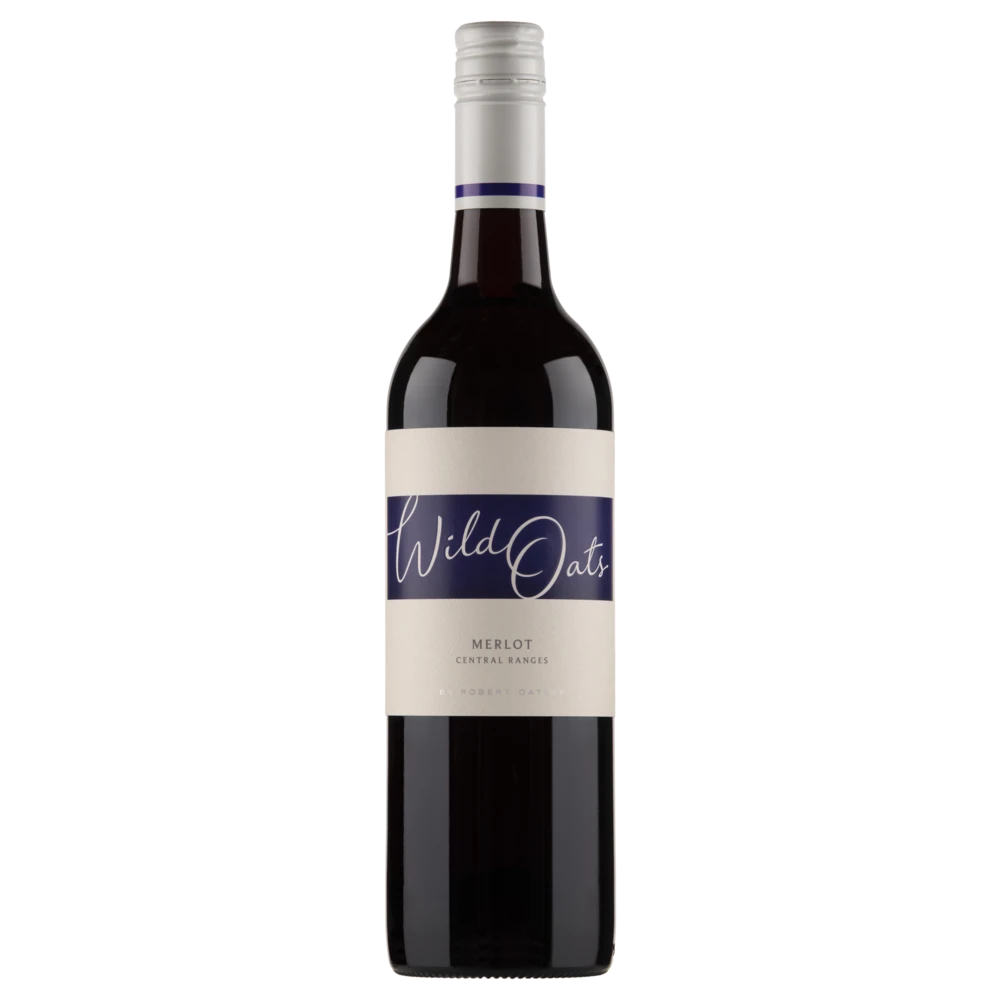 A bottle of 2024 Wild Oats Merlot 750ml Red Wine