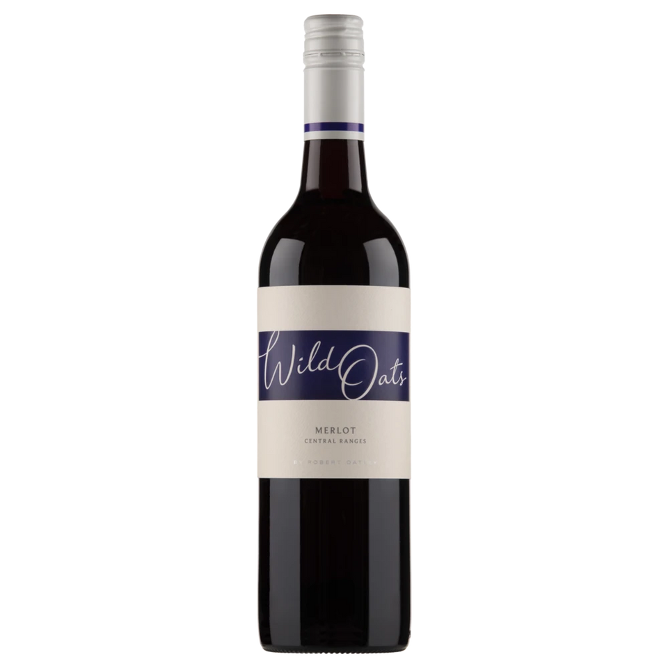 A bottle of 2024 Wild Oats Merlot 750ml Red Wine