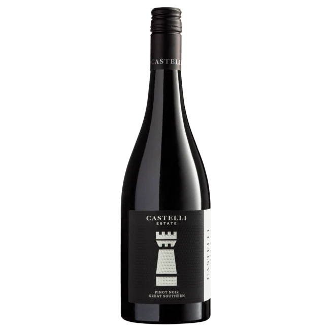 A bottle of 2024 Castelli Silver Pinot Noir Great Southern 750ml Red Wine
