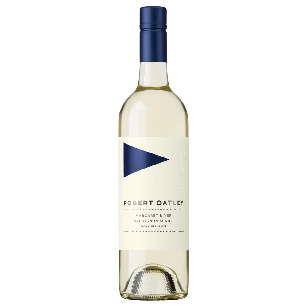 A bottle of Robert Oatley Signature Maragaret River Sauvignon Blanc 2023 375ml White Wine