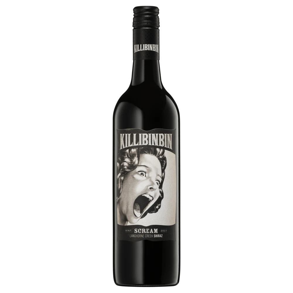 A bottle of 2021 Killibinbin Scream Shz Langhorne Creek 750ml Red Wine