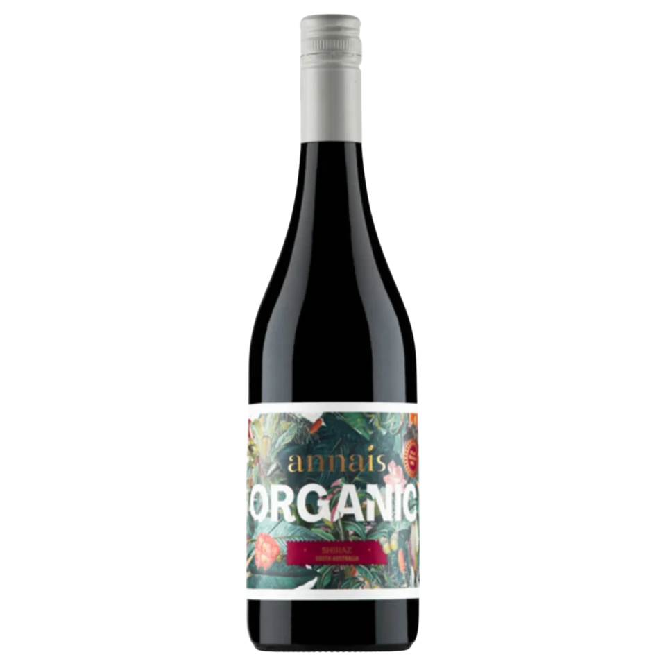 A bottle of 2020 Annais Organic Shiraz South Australia 750ml Red Wine