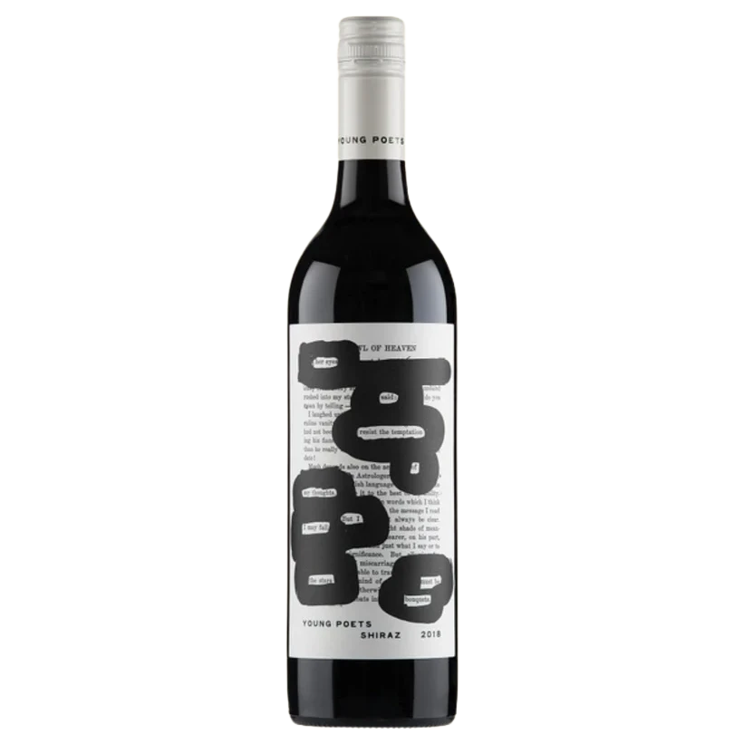 A bottle of 2021 Young Poets Shiraz 750ml Red Wine