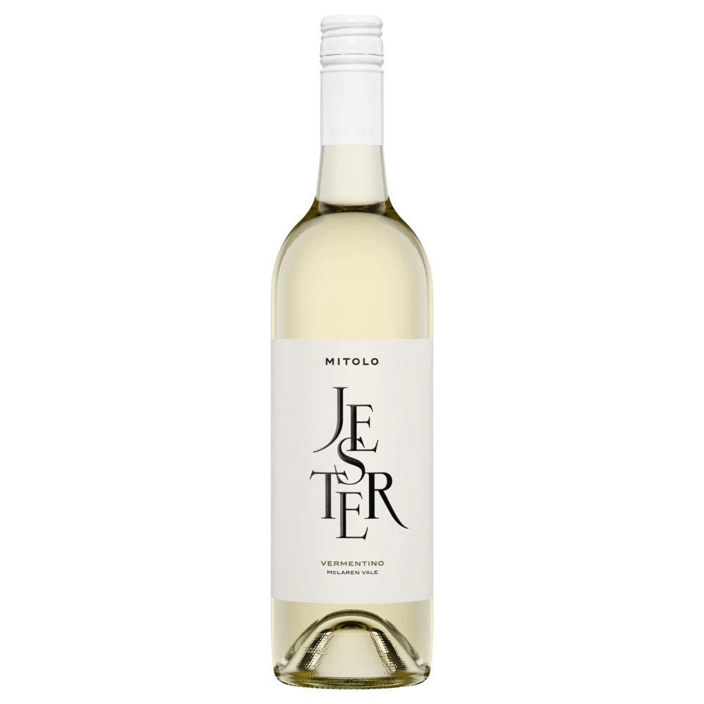 A bottle of 2023 Mitolo Jester Vermentino McLaren Vale 750ml White Wine