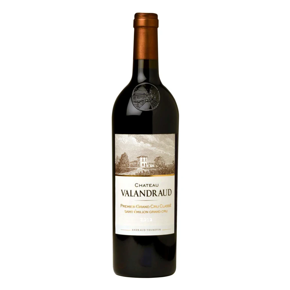 A bottle of 2015 Chateau Valandraud 750ml Red Wine