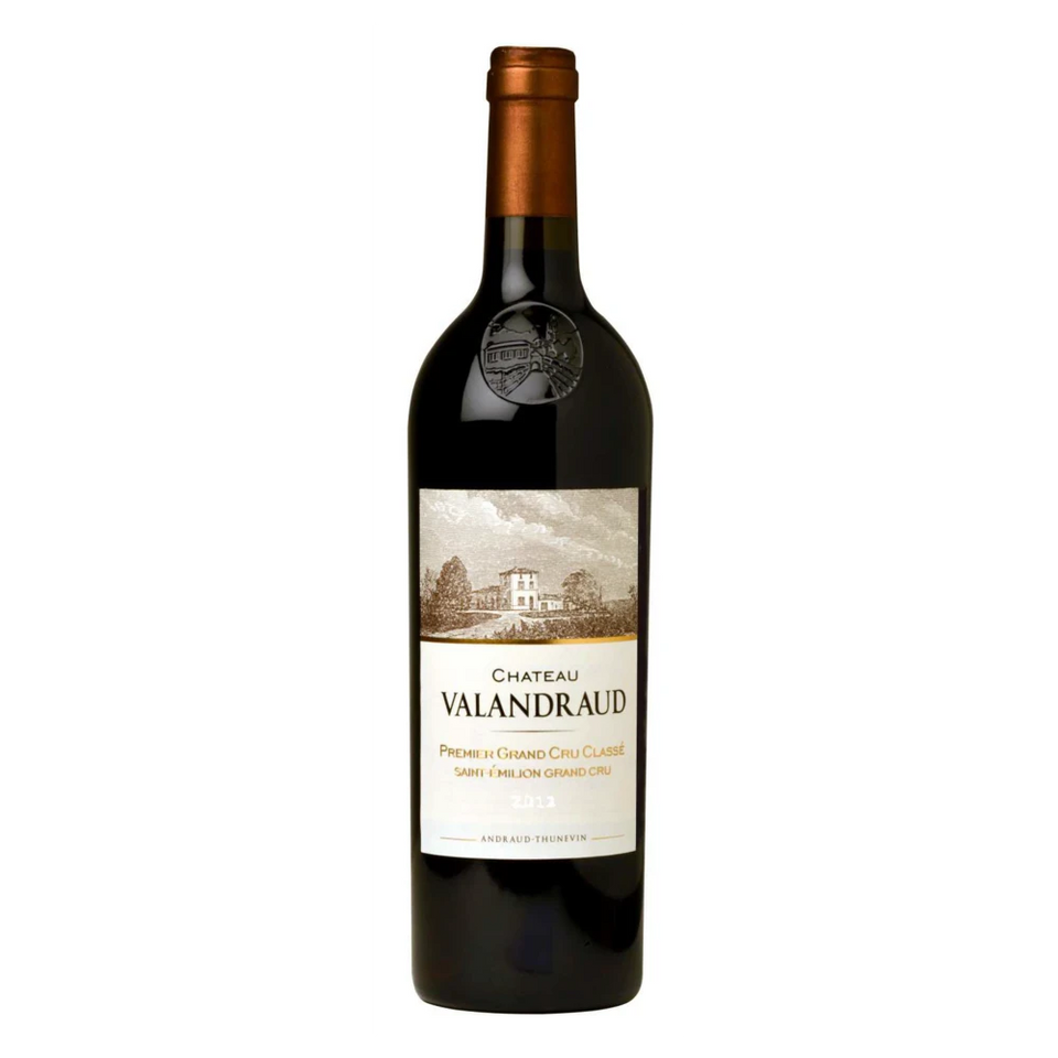 A bottle of 2015 Chateau Valandraud 750ml Red Wine