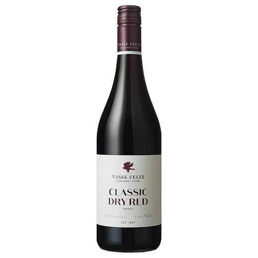 A bottle of 2024 Vasse Felix Classic Dry Red 750ml Red Wine