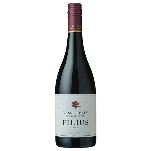 A bottle of 2023 Vasse Felix Filius Shiraz 750ml Red Wine