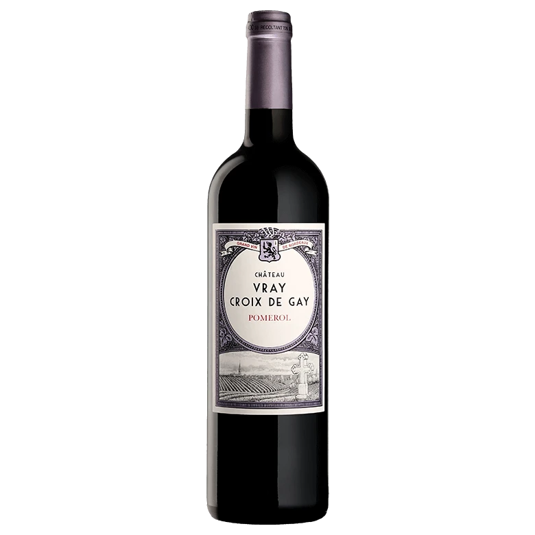 A bottle of 2017 Chateau Vray Croix De Gay 750ml Red Wine