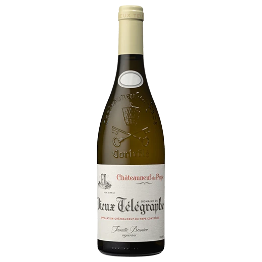 A bottle of 2023 Vieux Télégraphe Châteauneuf du Pape Blanc 750ml White Wine