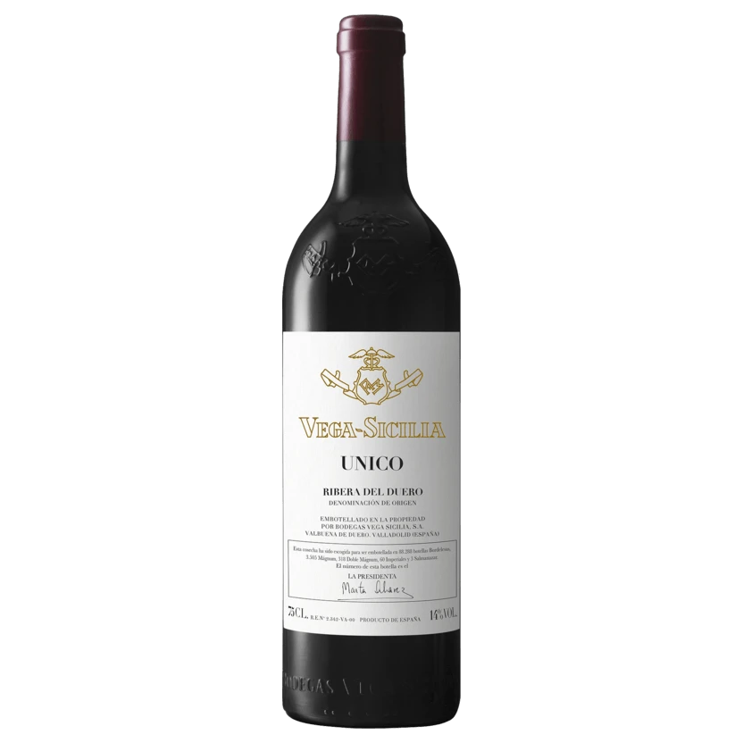A bottle of 1922 Vega Sicilia "Unico" 750ml Red Wine