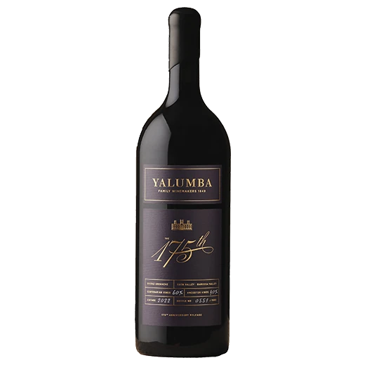 A bottle of 2022 Yalumba 175th Shiraz Grenache Magnum 1500ml Red Wine