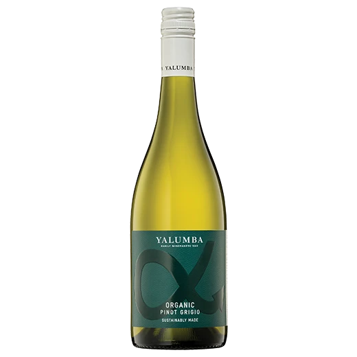 A bottle of 2024 Yalumba GEN Organic Pinot Grigio 750ml White Wine