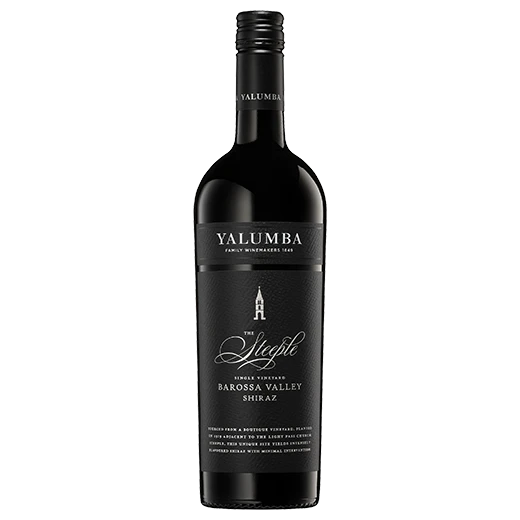 A bottle of 2021 Yalumba The Steeple Shiraz 750ml Red Wine
