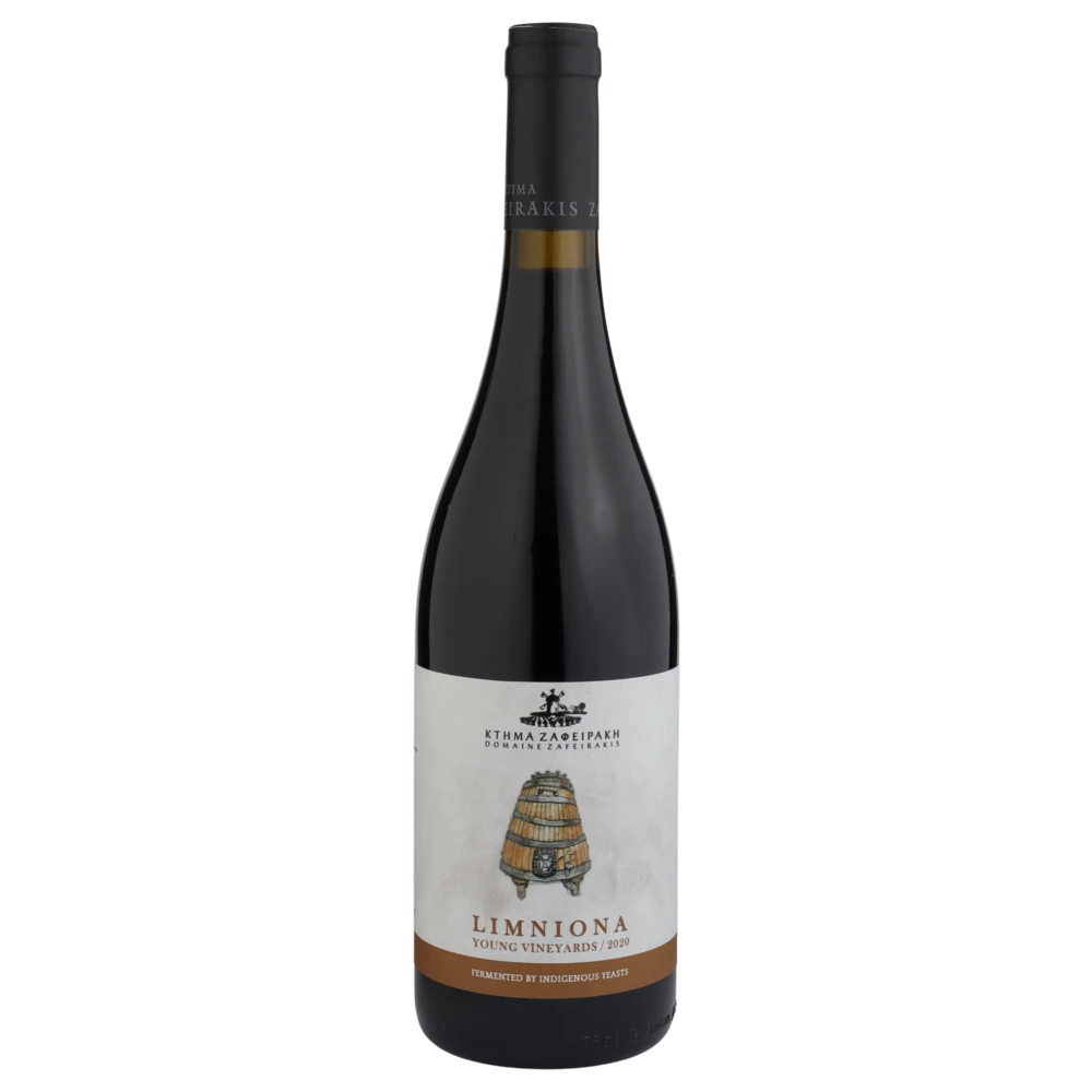 A bottle of 2020 Zafeirakis Limniona Young Vineyards 750ml Red Wine