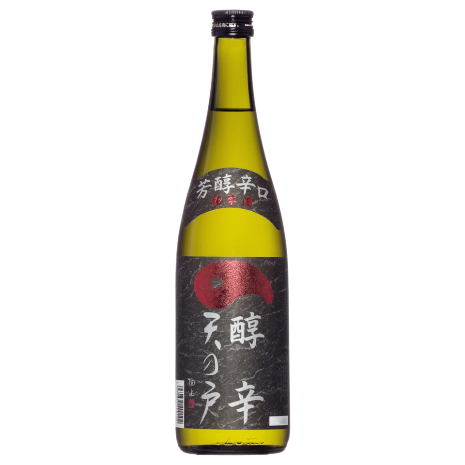 A bottle of Amanoto Junkara Junmai 720ml