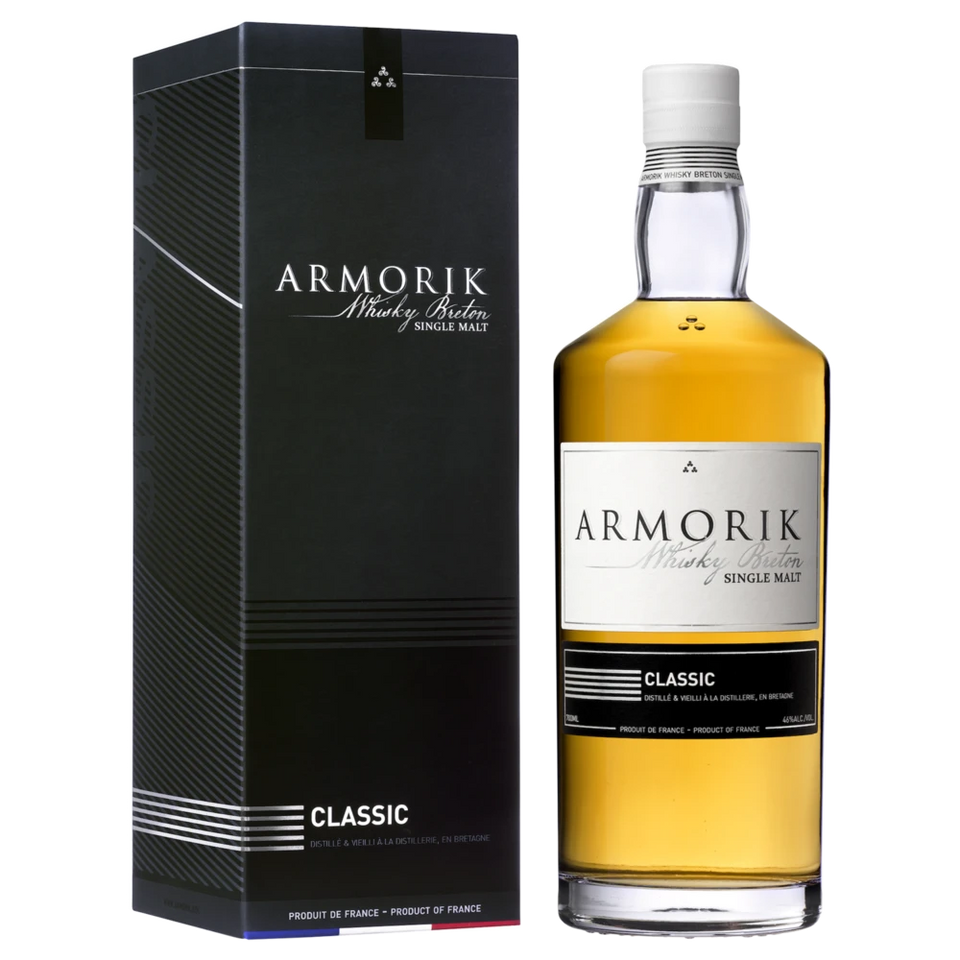 A bottle of Armorik Classic French Single Malt Whisky 46% 700ml