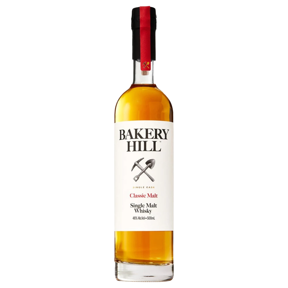 A bottle of Bakery Hill Classic Malt Whisky 500ml