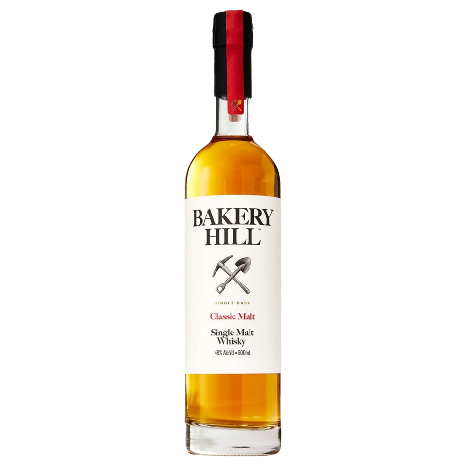 A bottle of Bakery Hill Classic Malt Whisky 500ml