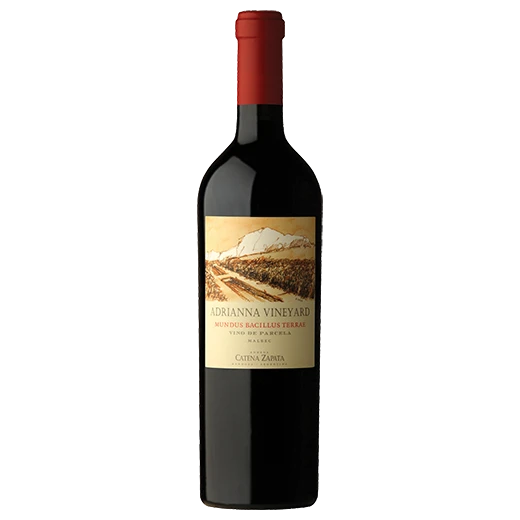A bottle of Bodega Catena Zapata Adrianna Vineyard 'Mundus Bacillus Terrae' Malbec 2019 750ml Red Wine