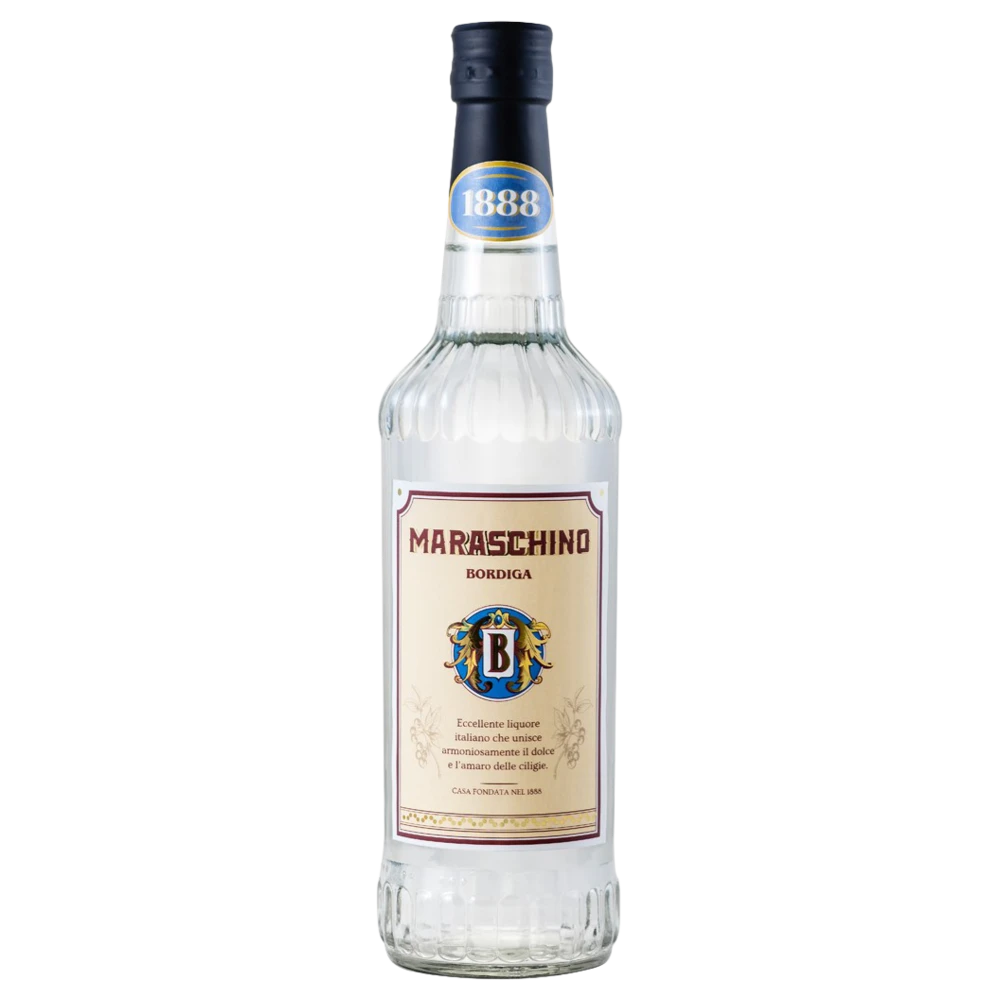A bottle of Bordiga Maraschino 24% 700mL 700ml