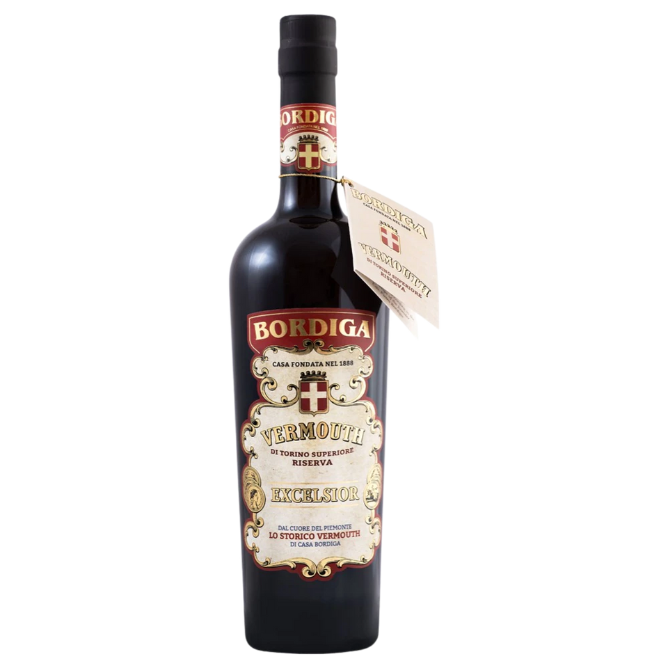 A bottle of Bordiga Vermouth di Torino Excelsior Riserva Superiore 18% 750ml Fortified Wine