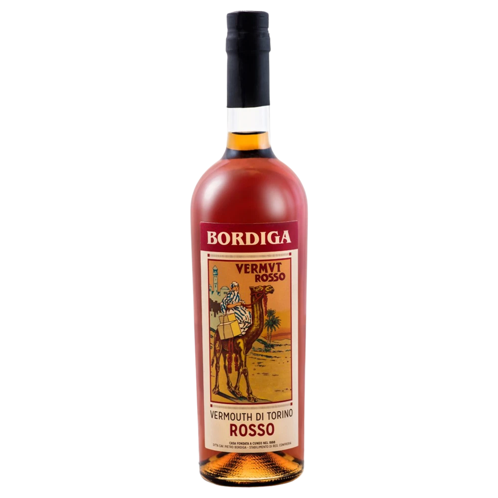 A bottle of Bordiga Vermouth di Torino Rosso 18% 750ml Fortified Wine