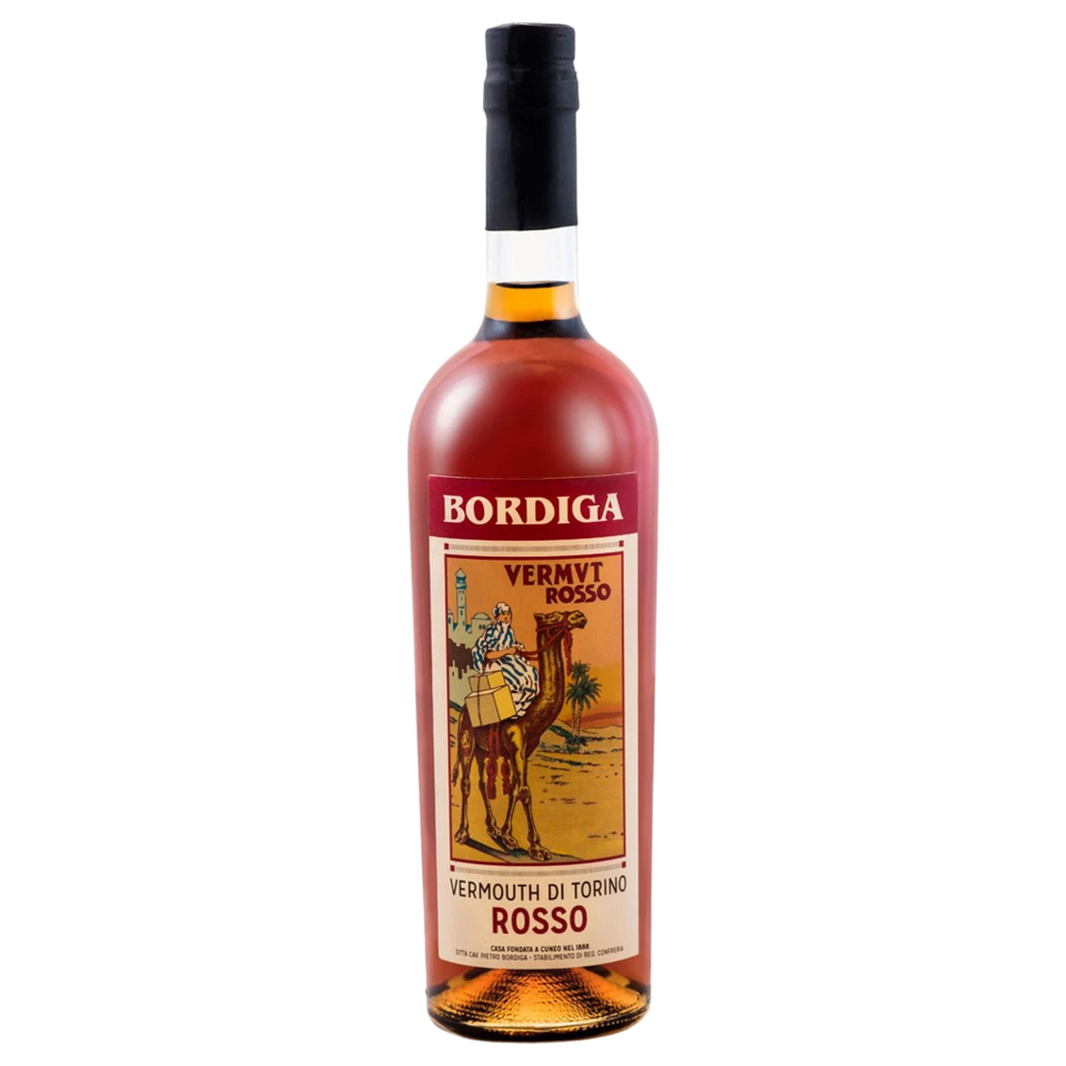 A bottle of Bordiga Vermouth di Torino Rosso 18% 750ml Fortified Wine