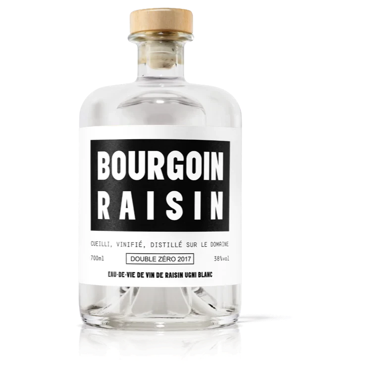 A bottle of Bourgoin Raisin Eau de Vie ‘Double Zero' 2018 700ml White Wine