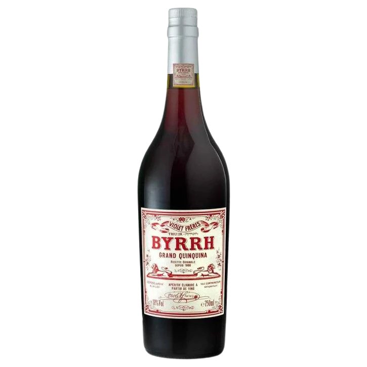 A bottle of Byrrh Grand Quinquina Aperitif 18% 750ml