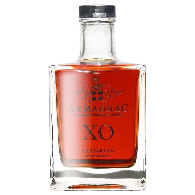 A bottle of Castarede Armagnac XO Carafe 20yrs 40% 500ml