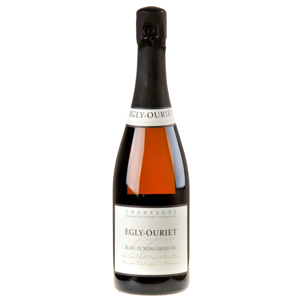 A bottle of Champagne Egly Ouriet Grand Cru Blanc de Noirs Vieilles Vignes Les Crayères (Base 16 Disg Jul 23) NV 750ml Sparkling Wine
