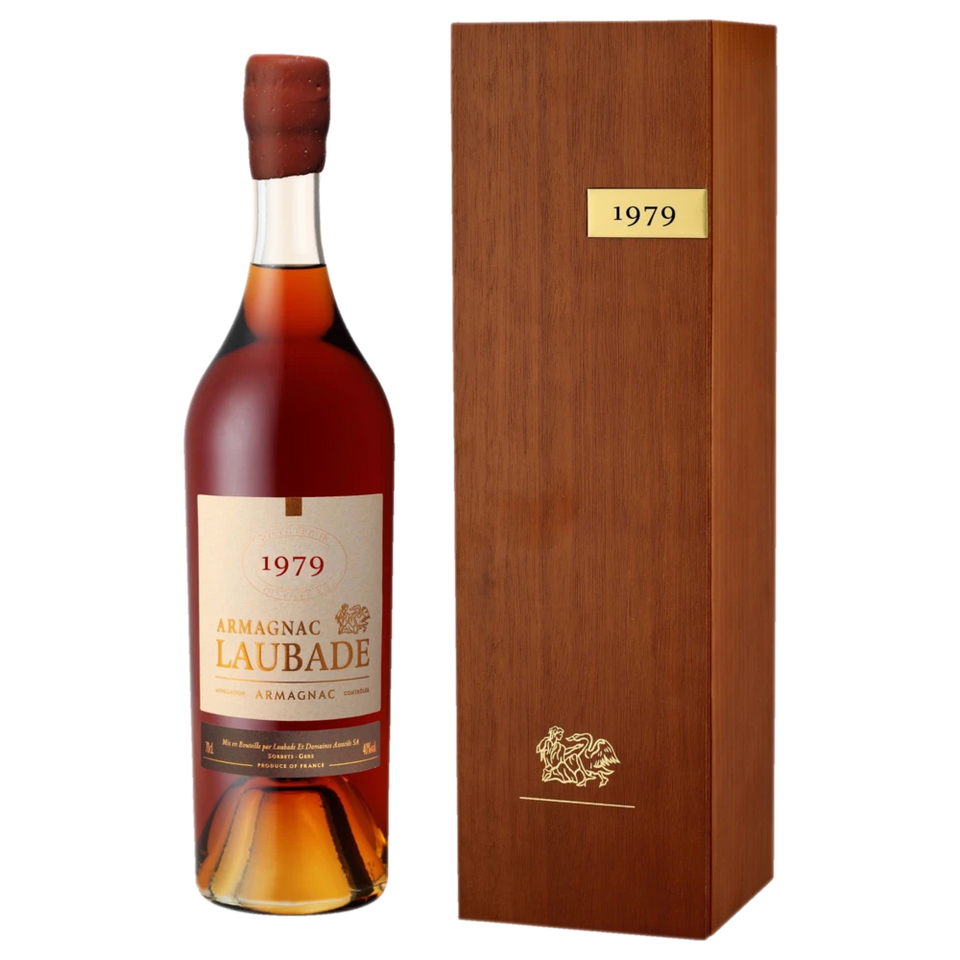 A bottle of Chateau de Laubade Bas Armagnac Vintage 1979 40% 700ML 700ml