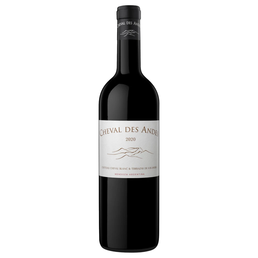 A bottle of Cheval des Andes 2020 1500ml Red Wine