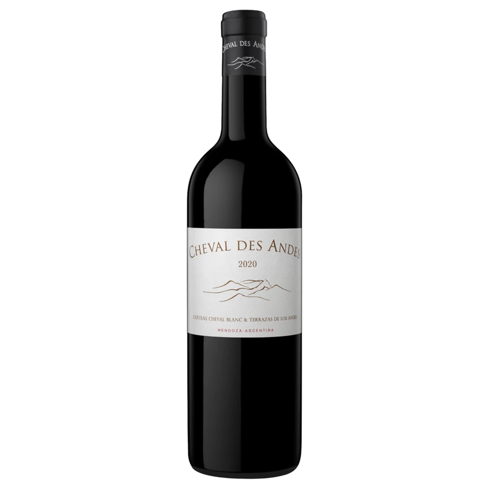 A bottle of Cheval des Andes 2020 1500ml Red Wine