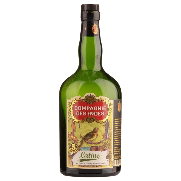 A bottle of Compagnie des Indes Rum Latino 5yrs 40% 700ml