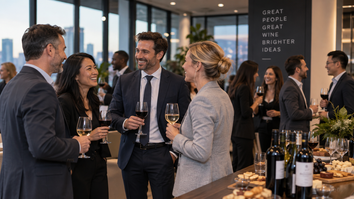RAISE A GLASS TO GREAT BUSINESS