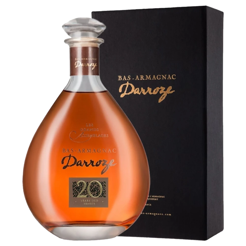 A bottle of Darroze Grand Bas Armagnac 'Les Grands Assemblages' (Blend) 20 years 43% CARAFE 700ml