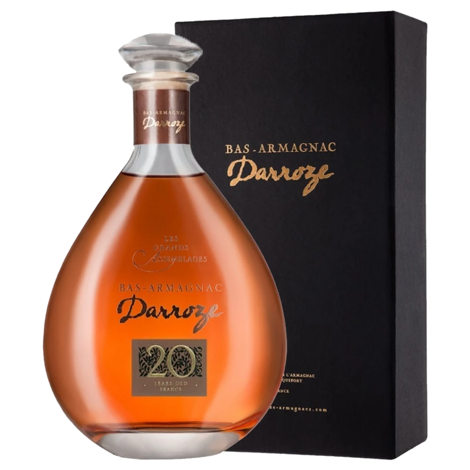 A bottle of Darroze Grand Bas Armagnac 'Les Grands Assemblages' (Blend) 20 years 43% CARAFE 700ml