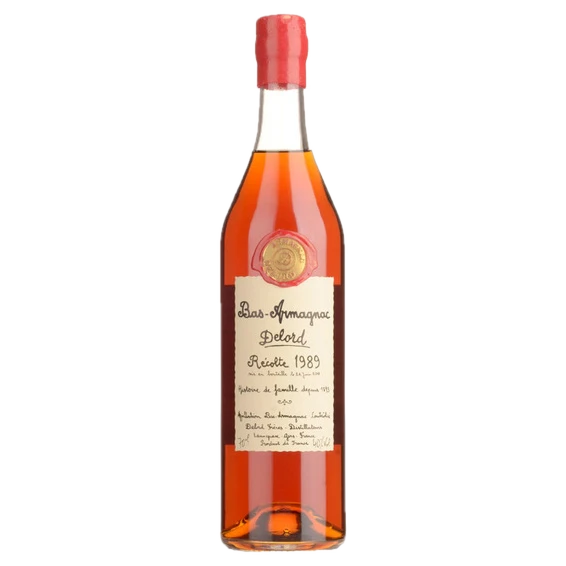 A bottle of Delord Bas-Armagnac 1989 40% 700ml